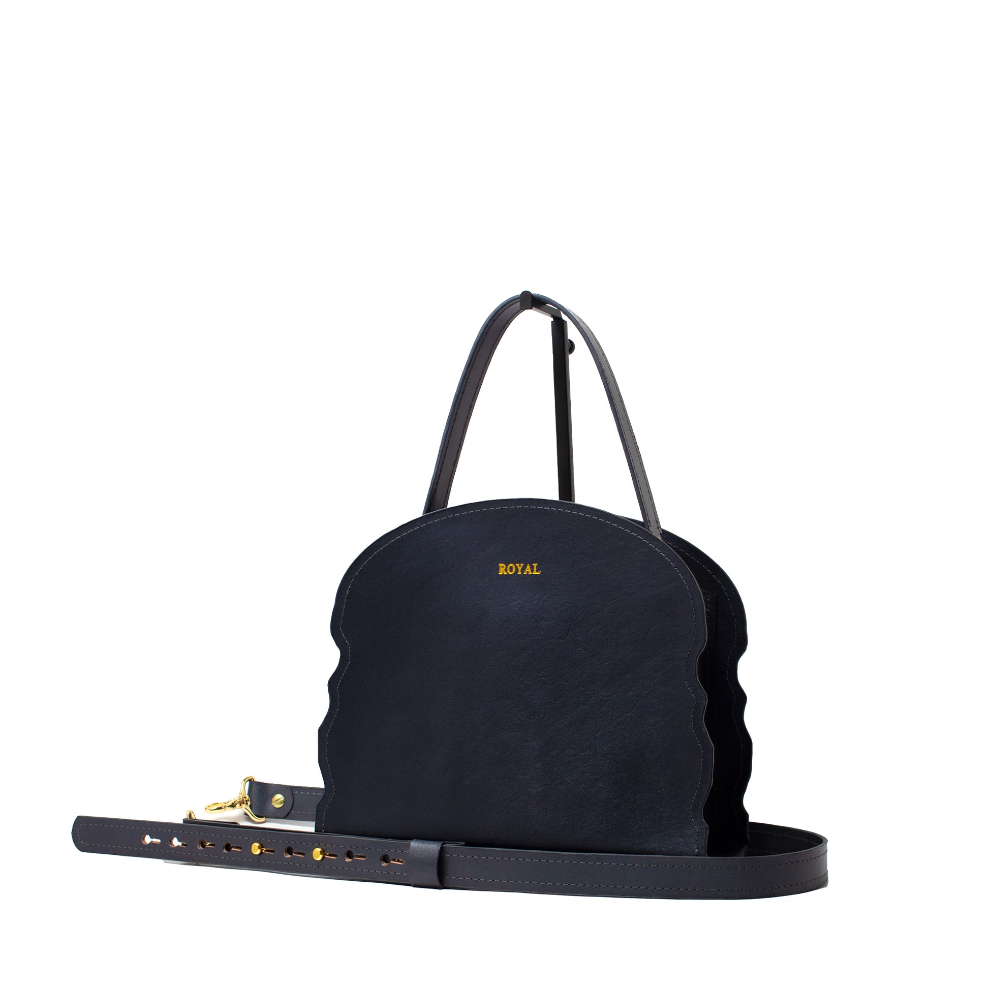 Custom made leather purse with artisanal craftmanship