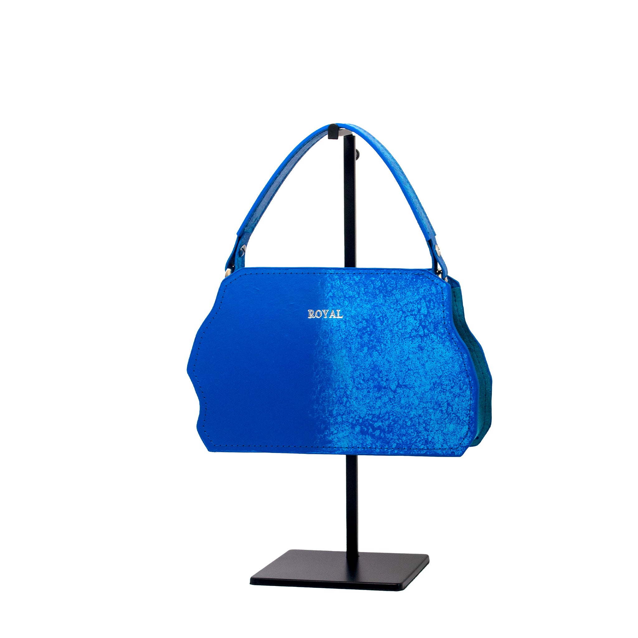Hand painted designer handbag featuring luxury details